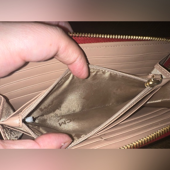 MCM Vibrant Red and Orange Zipparound Wallet - Picture 6 of 7